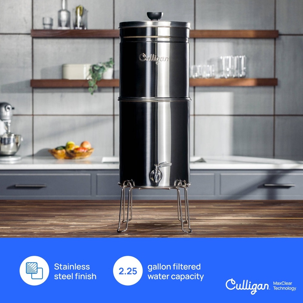 Culligan Scout 2.25 Gallon Gravity Filtration System w/2 Filters